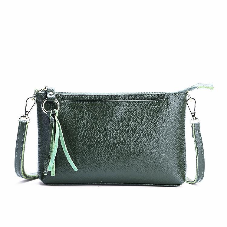 Large Capacity Tassel Shoulder Bag For Women - Ink Green