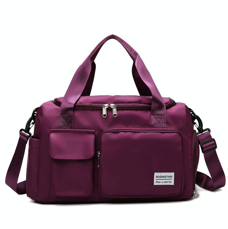 Compact Waterproof Gym Bag for Travel - Size s - Purple Red