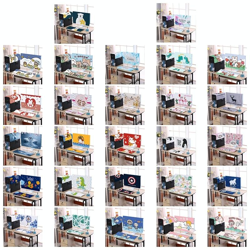 22 Desktop Computer Lcd Monitor Dust-proof Cover - Cloth Material - Grey Deer