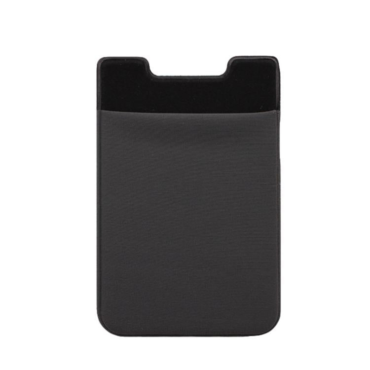Lycra Phone Card Holder Stretch Back Sticker Wallet For Cards Bus Pass Bank Fits Most Phones - Brown