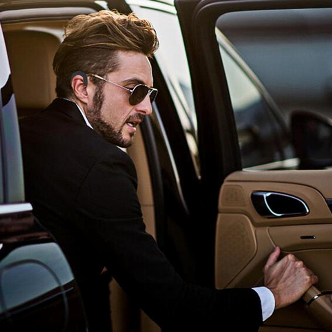 Bluetooth Bone Conduction Sports Earphones with Earhook - V4.1 - Gold