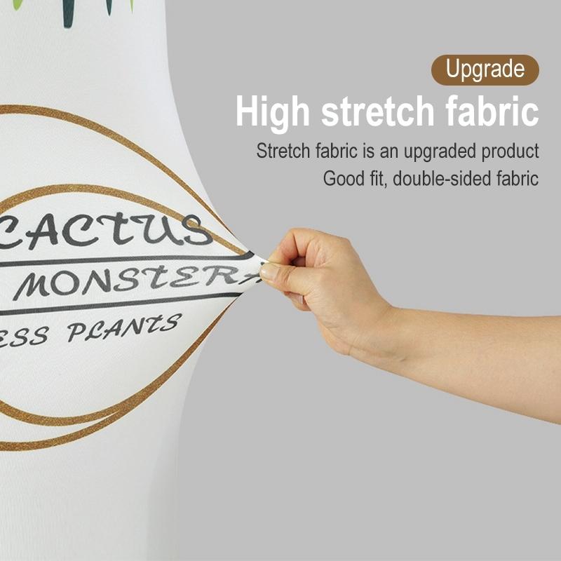 185 x 40 Cm Elastic Cloth Cabinet Air Conditioner Dust Cover - Monstera