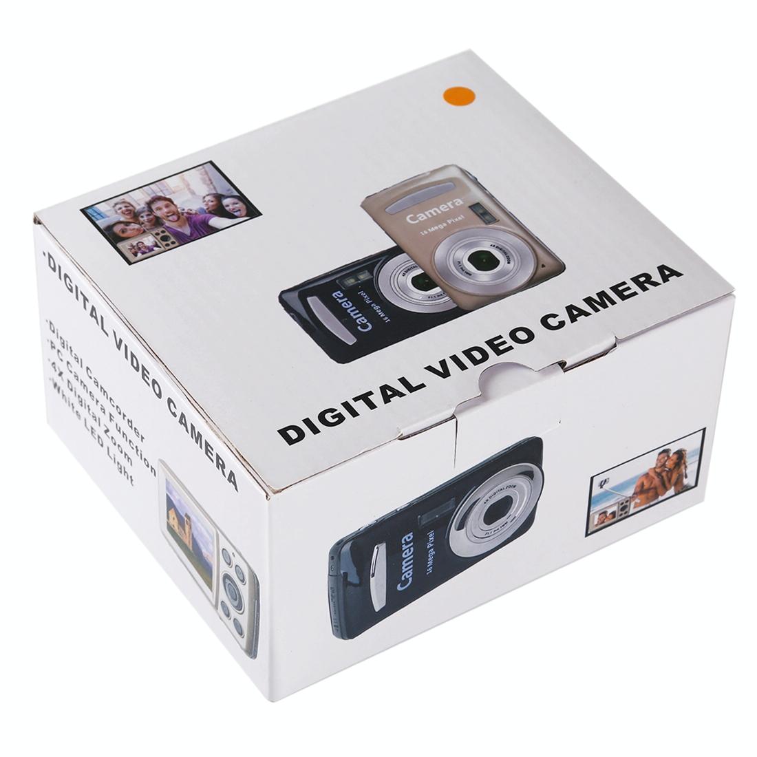 16Mp 4X Zoom Hd Digital Video Camera With 2.4 Tft Screen - Gold