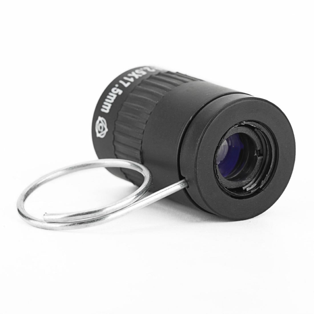 Mini Pocket Telescope with Finger Buckle - 2.5x17.5mm - Gold