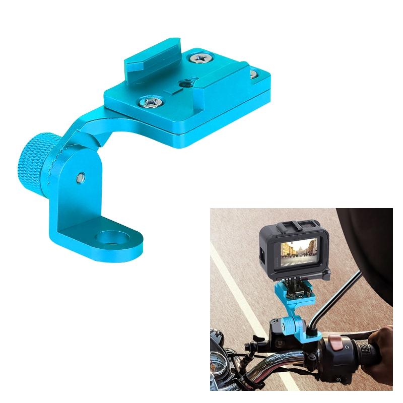 Universal Motorcycle Phone Bracket for Action Cameras - Blue