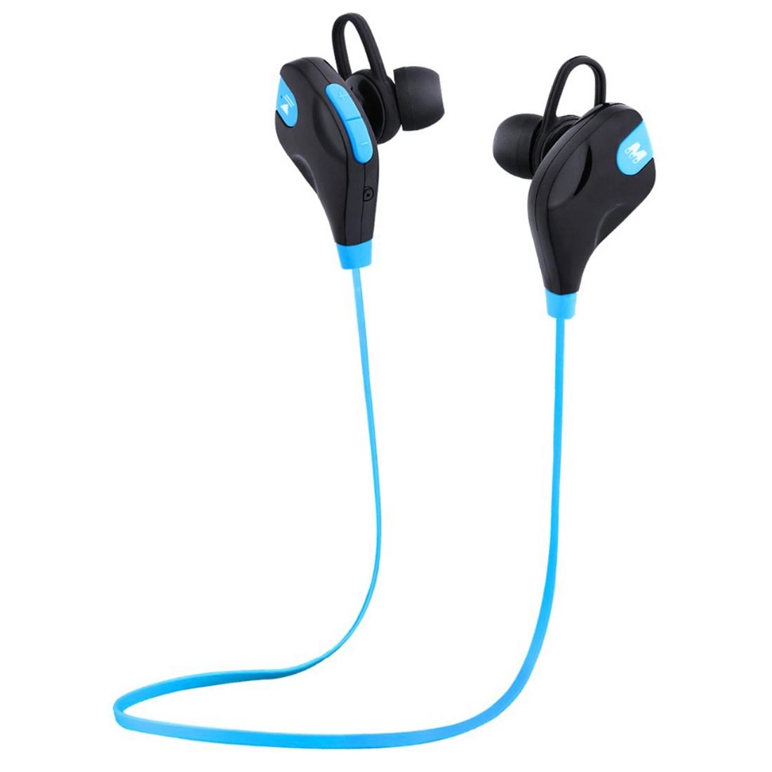 Wireless Bluetooth Earphones with Mic & Control - M8 - Blue