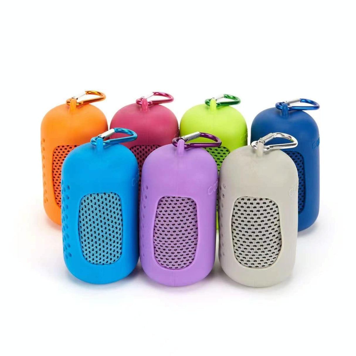 Chill Towel For Summer Workouts - Cylindrical Bright Orange