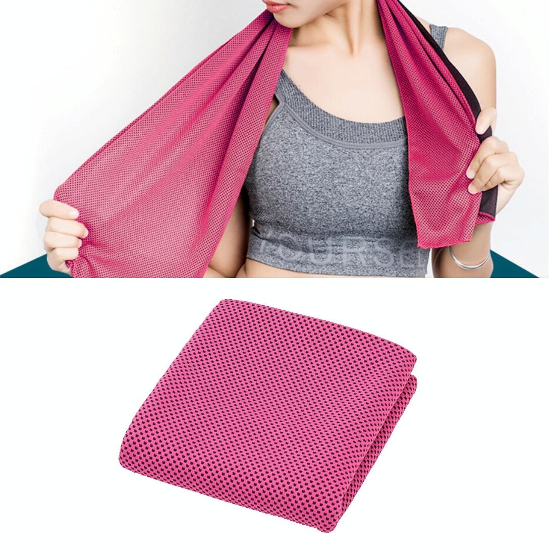 2-pack Enduring Ice Towels - Microfiber Fabric 30*100cm - Ideal for Gym and Sports - Purple