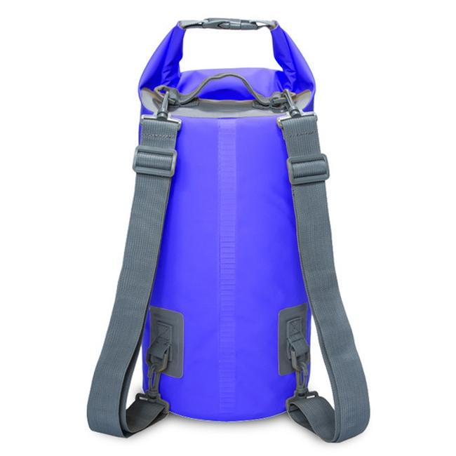 Waterproof Dual Shoulder Dry Bag 50L Capacity - Blue
