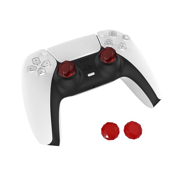 2 Pcs Diamond Texture Games Grip Caps for Ps5 - Blue