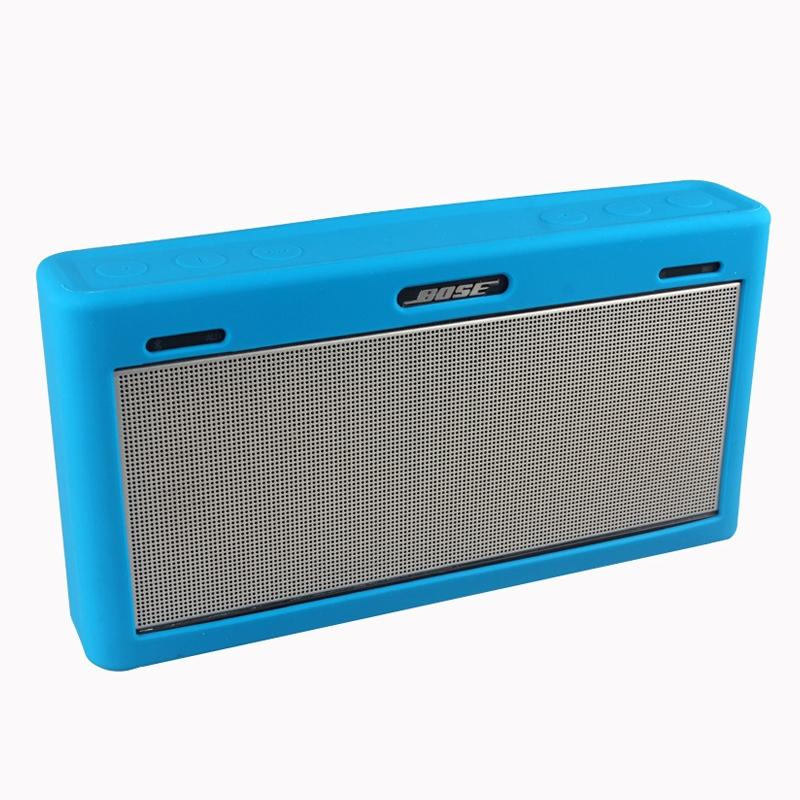 Waterproof Silicone Bluetooth Speaker Case for Bose Soundlink Iii - Blue
