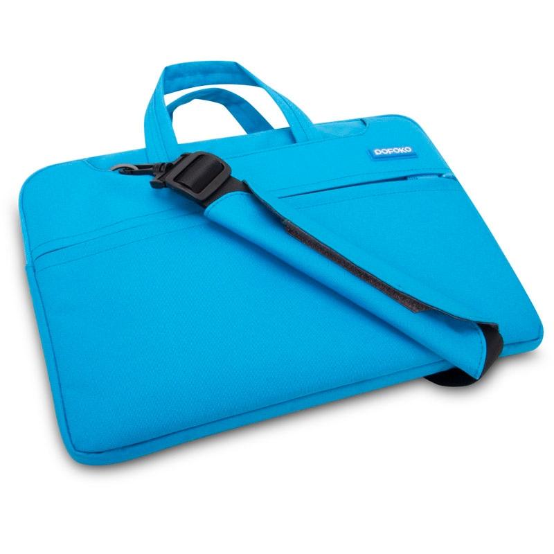 Portable 12 Laptop Bag - Single Shoulder - Blue