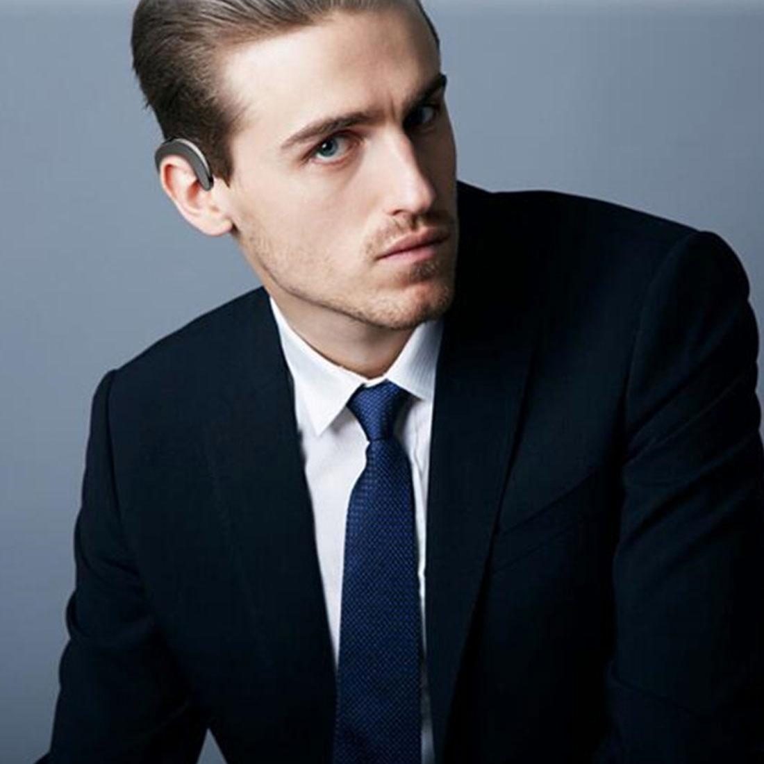 Bluetooth Bone Conduction Sports Earphones with Earhook - V4.1 - Blue