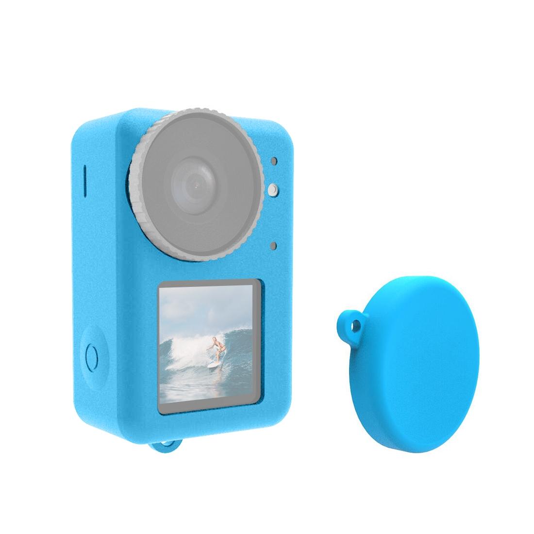 Protective Silicone Case with Lens Cap - Blue
