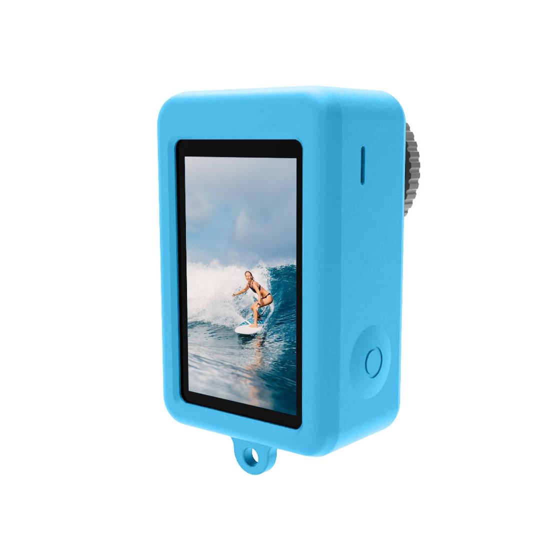 Protective Silicone Case with Lens Cap - Blue