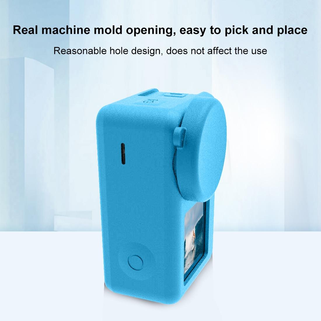 Protective Silicone Case with Lens Cap - Blue