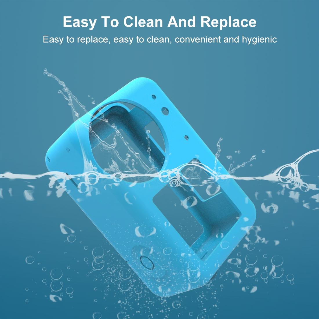 Protective Silicone Case with Lens Cap - Blue