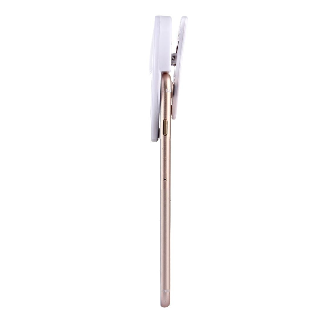 Adjustable Clip Beauty Light for Smartphones - Usb Cable - Blue