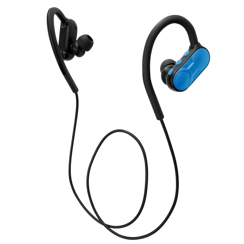 Ultra-light Wireless Bluetooth Earphones with Mic - Bth-y9 - Blue