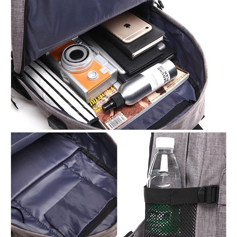 Multi-function Laptop Backpack with Usb Port - Fits 15.6 Macbook Samsung Sony Dell Alienware Chuwi Asus Hp - 46x32x12cm - Blue