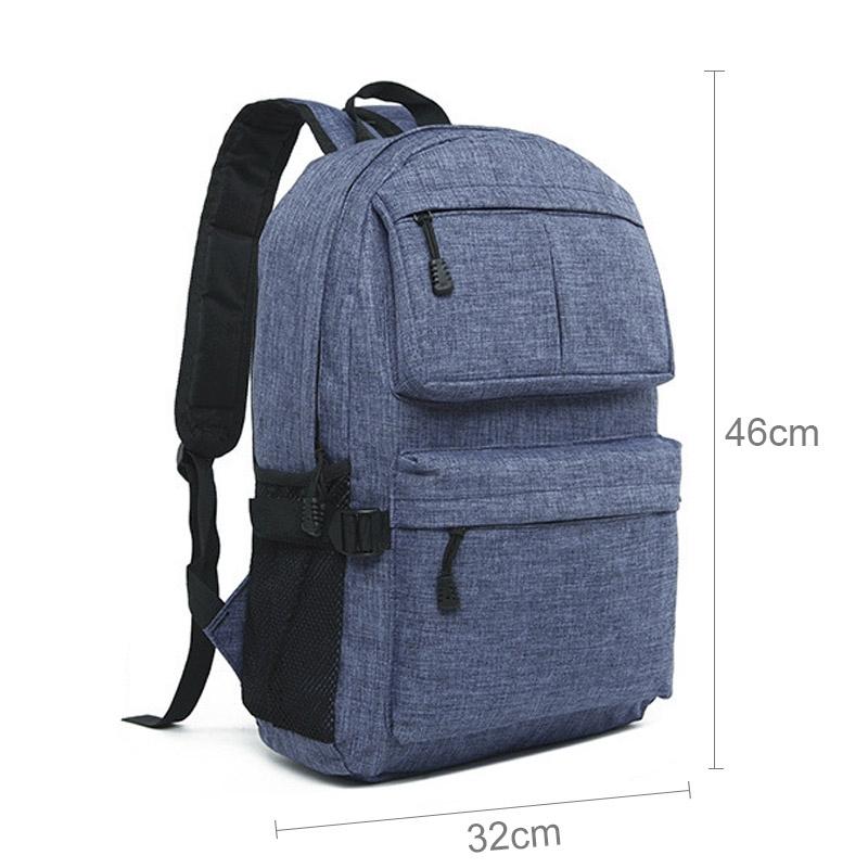 Multi-function Laptop Backpack with Usb Port - Fits 15.6 Macbook Samsung Sony Dell Alienware Chuwi Asus Hp - 46x32x12cm - Blue