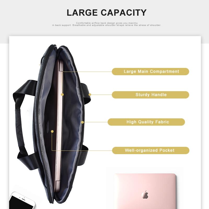 Breathable Laptop Bag for 15 Macbook Samsung Sony Dell Alienware Chuwi Asus Hp - Blue