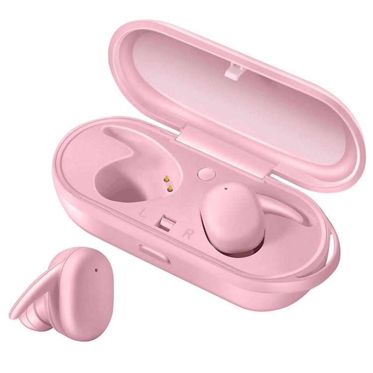 Waterproof Wireless Bluetooth Earphones with Magnetic Charging Box - 300mah - Blue