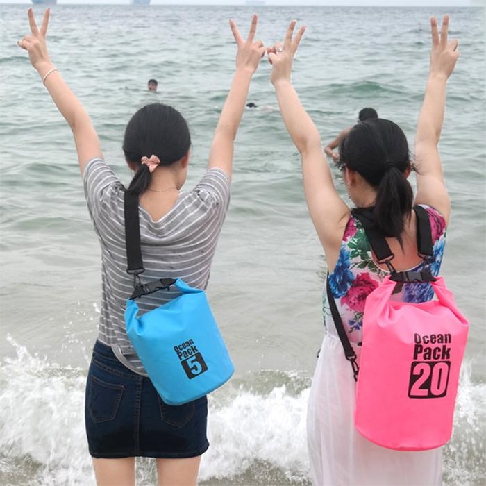 Waterproof Single Shoulder Bag 3L Capacity - Sky Blue
