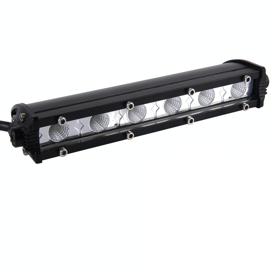 Dc 10 - 30V 18W 2300Lm 6500K Waterproof Vehicle Car Boat Marine 60 Degrees Adjustable External Work Flood Lights With 6 Intense Cree Led Lights White