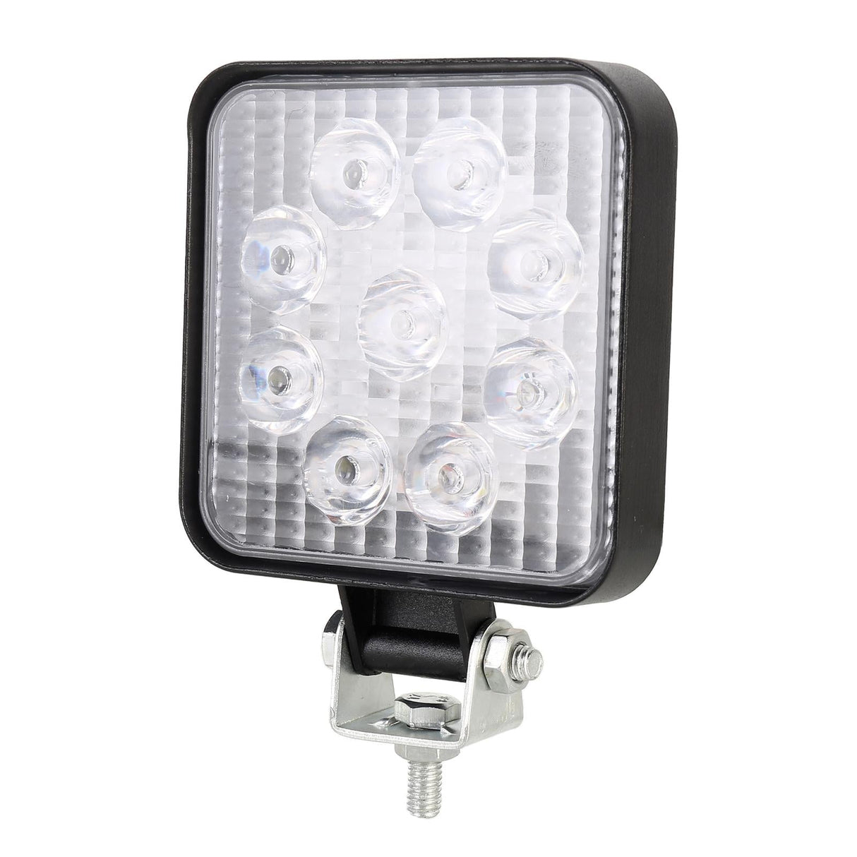Dc 10 - 30V 27W 2500Lm 6000K 60 Degrees Adjustable Waterproof Vehicle Car Boat Marine External Work Emergency Lights With 9 Intense Wafer Led White