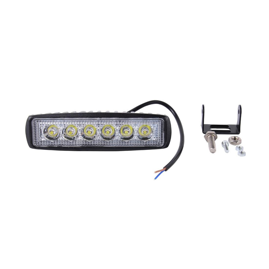 Dc 10 - 30V 18W 1500Lm 6500K 30 Degrees Adjustable Spot Waterproof Vehicle Car Boat Marine External Work Emergency Lights With 6 Intense Wafer Led