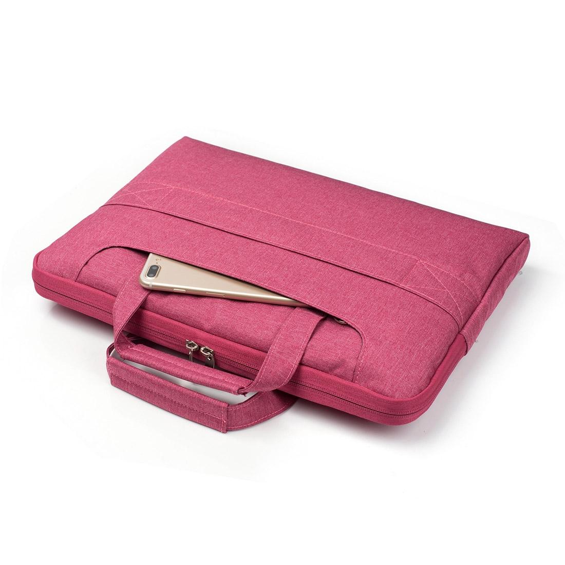 13.3 Inch Laptop Bag - Portable one Shoulder Zipper Design for Macbook Samsung Sony Dell Alienware Chuwi Asus Hp - Magenta