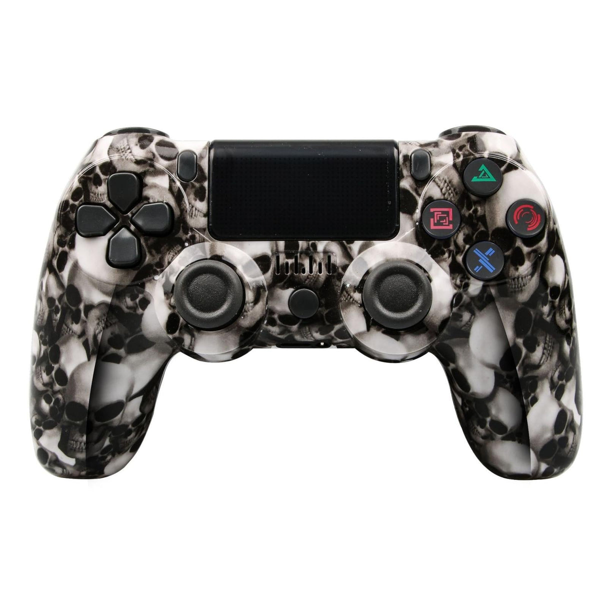 Wireless Bluetooth Game Controller for Ps4 with Dual Vibration and Light Strip - Flame