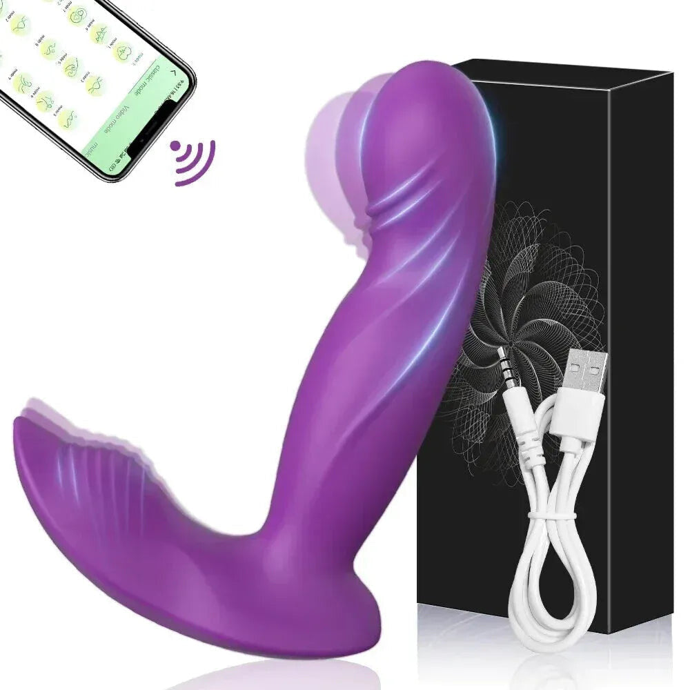 Wireless Wearable Vibrator for Women Stimulator G Spot Pleasure Toy - Red