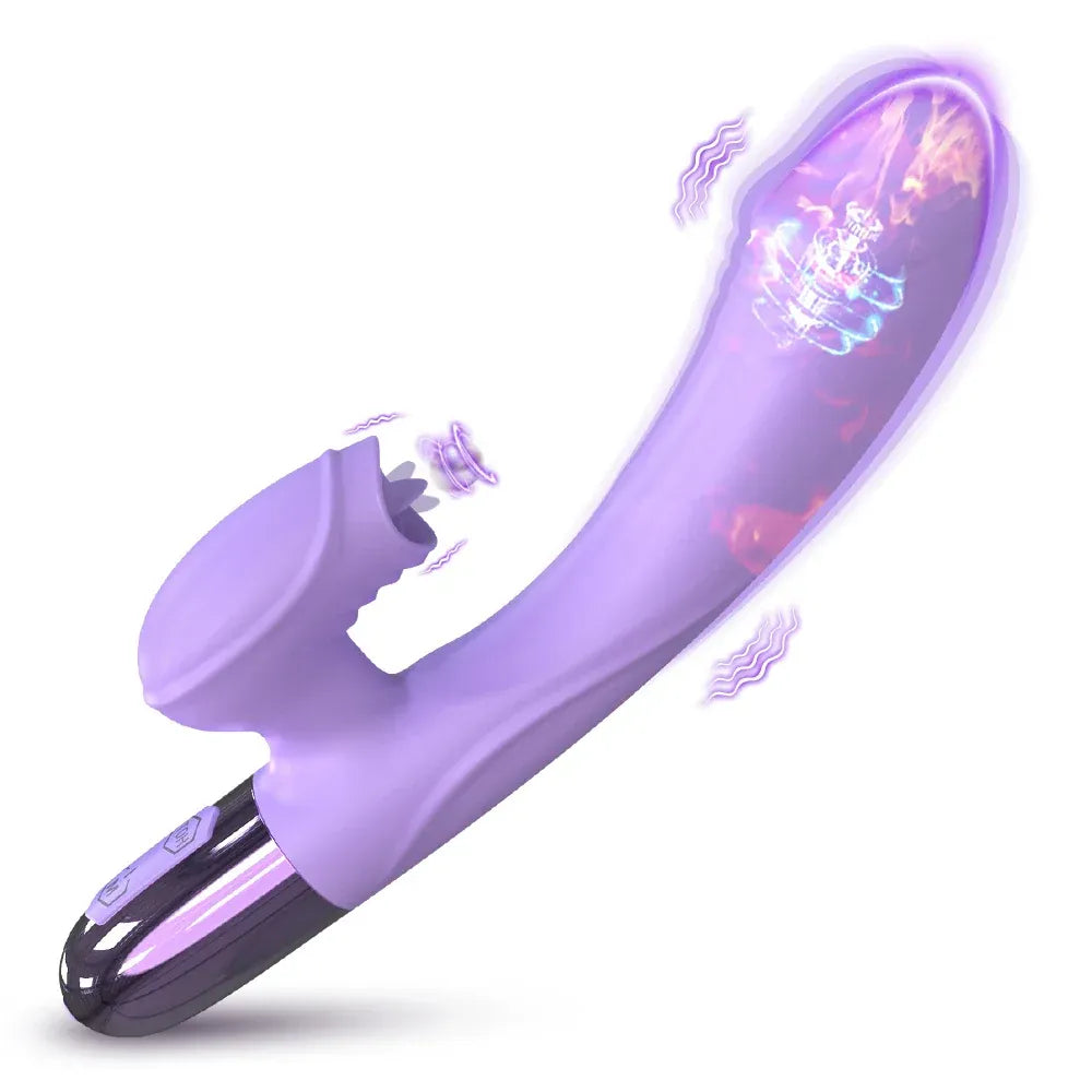 G Spot Vibrator Heating Clitoral Stimulation - Red