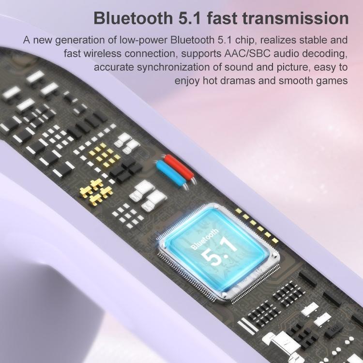 True Wireless Stereo Bluetooth 5.0 Earphones - Tn22 - Purple