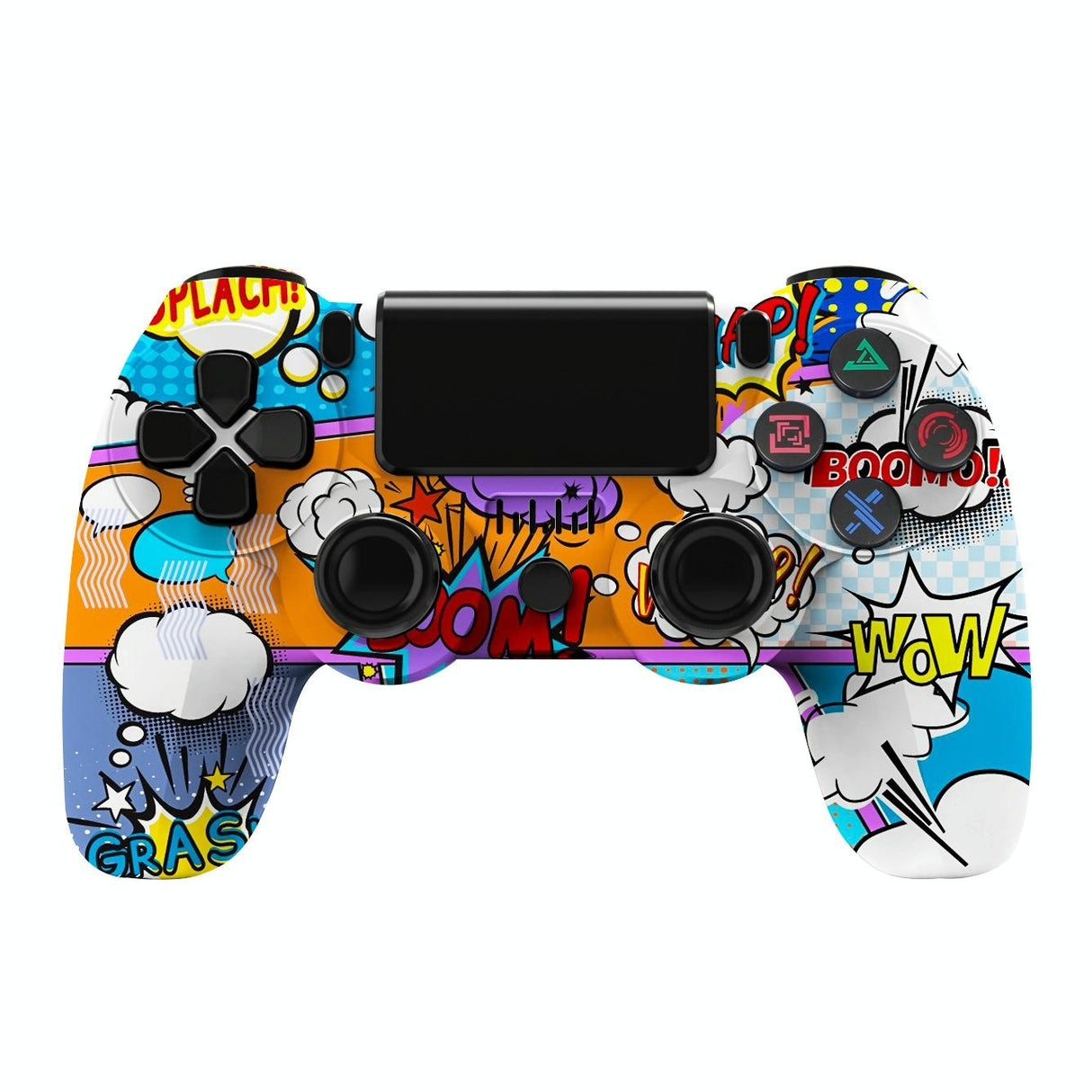 Wireless Bluetooth Game Controller for Ps4 with Dual Vibration and Light Strip - Cloud