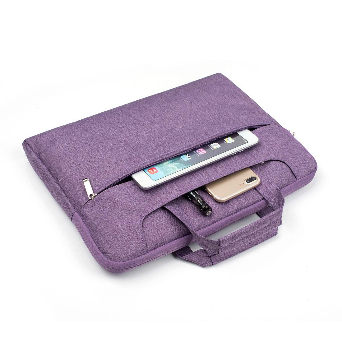 11.6 Inch Laptop Bag - Portable one Shoulder Zipper for Macbook Samsung Sony Dell Alienware Chuwi Asus Hp - Purple