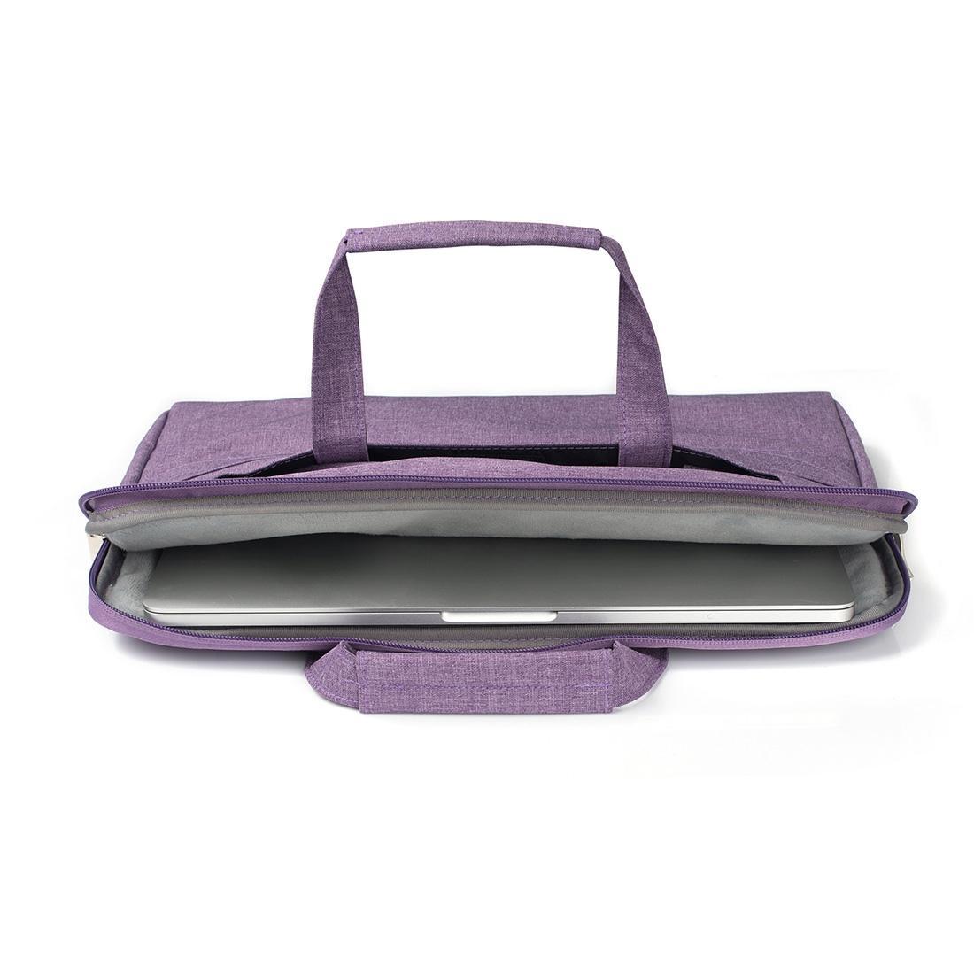 11.6 Inch Laptop Bag - Portable one Shoulder Zipper for Macbook Samsung Sony Dell Alienware Chuwi Asus Hp - Purple