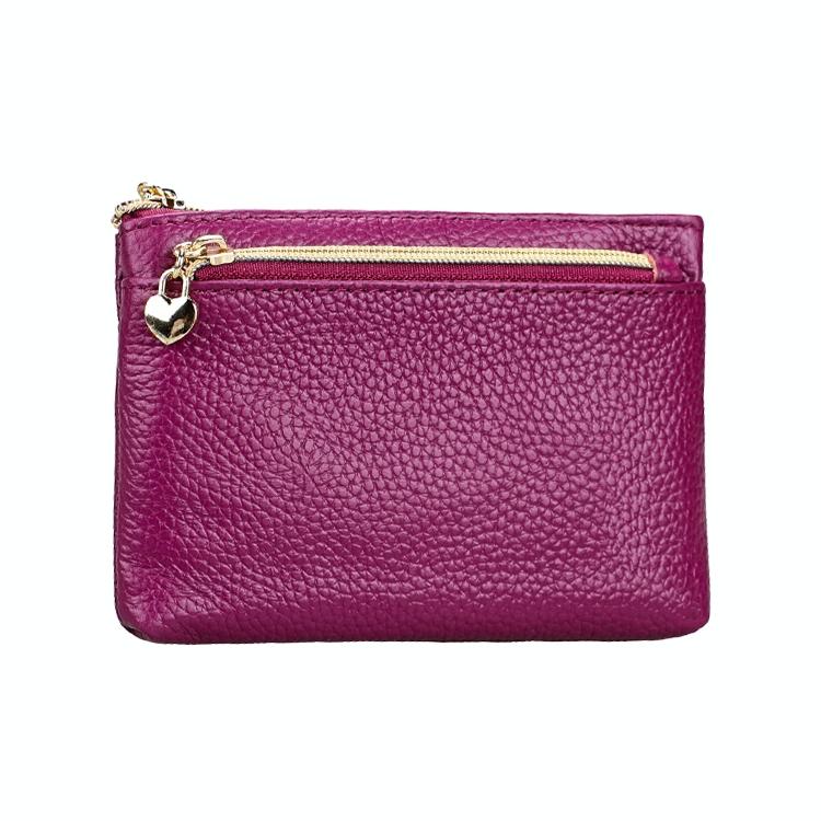 Spacious Litchi Texture Rfid Hand Wallet - Purple