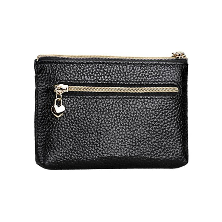 Spacious Litchi Texture Rfid Hand Wallet - Purple