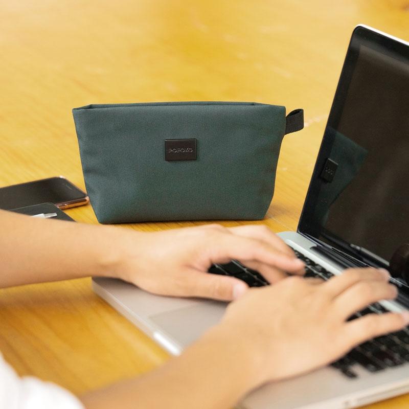 Waterproof Polyester Storage Bag - 22x12x5cm Beige for E100 Series Accessories