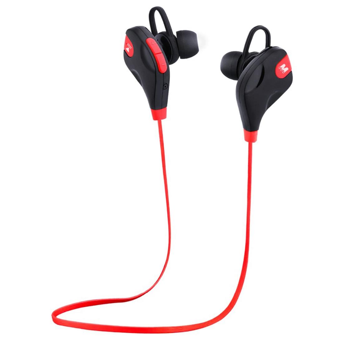 Wireless Bluetooth Earphones with Mic & Control - M8 - Red