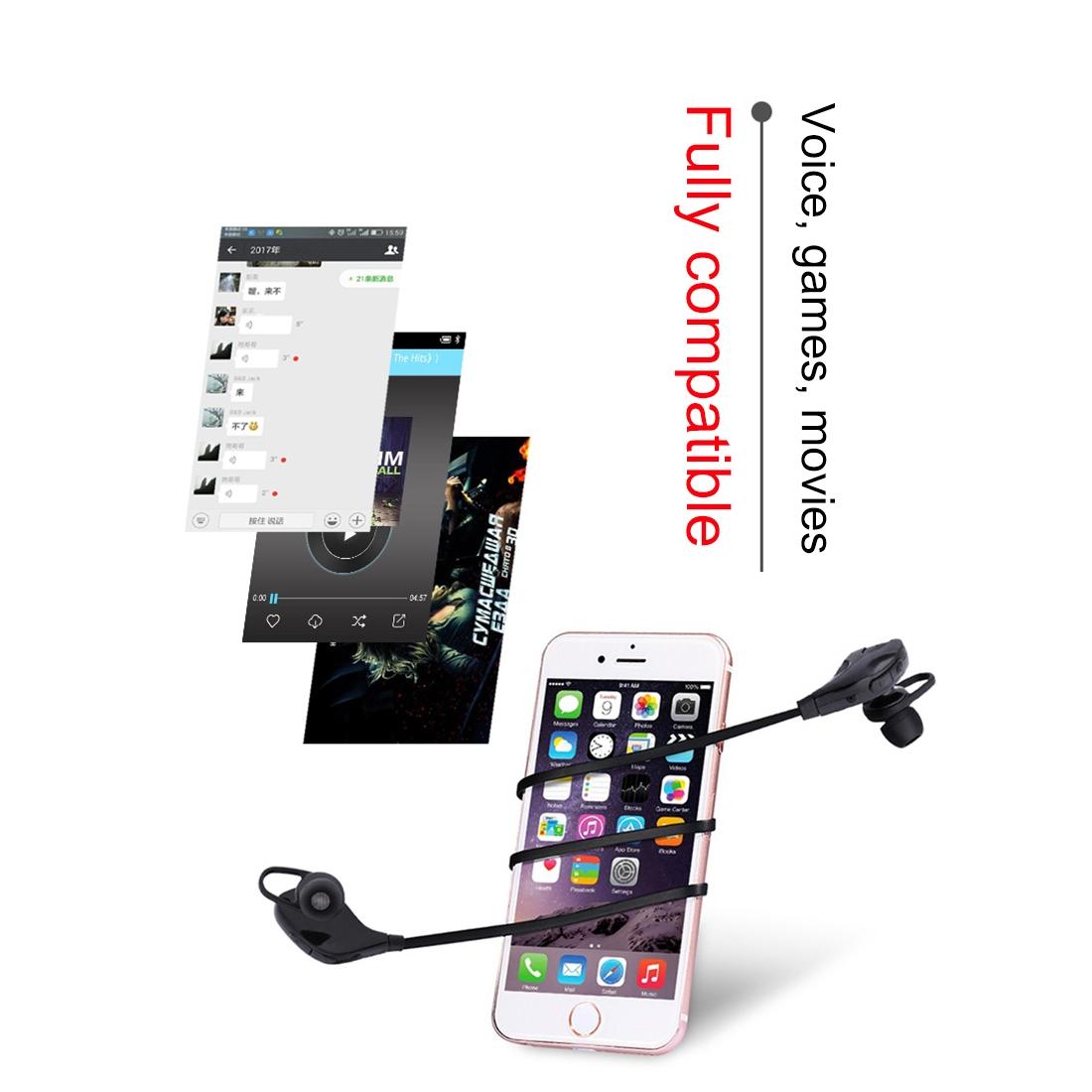 Wireless Bluetooth Earphones with Mic & Control - M8 - Red