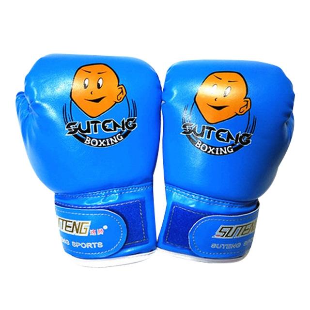 Children'S Cartoon Boxing Gloves - Pu Leather - Cartoon Red