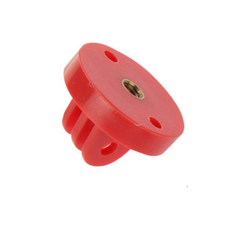 Universal Camcorder Mount Adapter for Gopro Hero Cameras - Tripod Compatible - Red