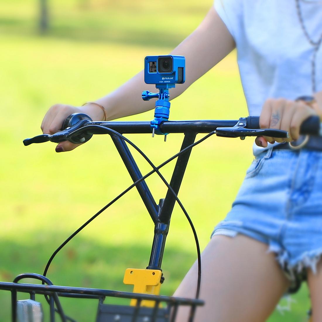 Universal Bike Handlebar Mount for Action Cameras - 360 Degree Rotation - Pu223R