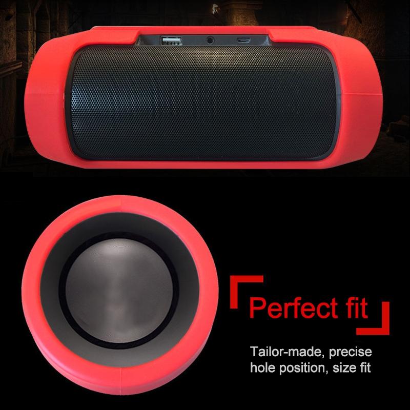 Waterproof Shockproof Silicone Case for Jbl Charge 2+ - Red