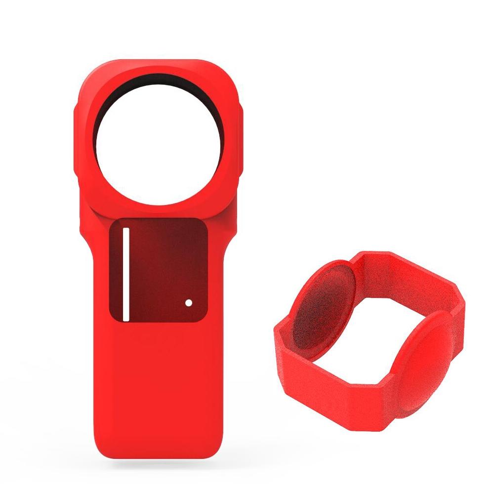 Insta360 one r 1 Inch Silicone Case with Lens Cover - Red