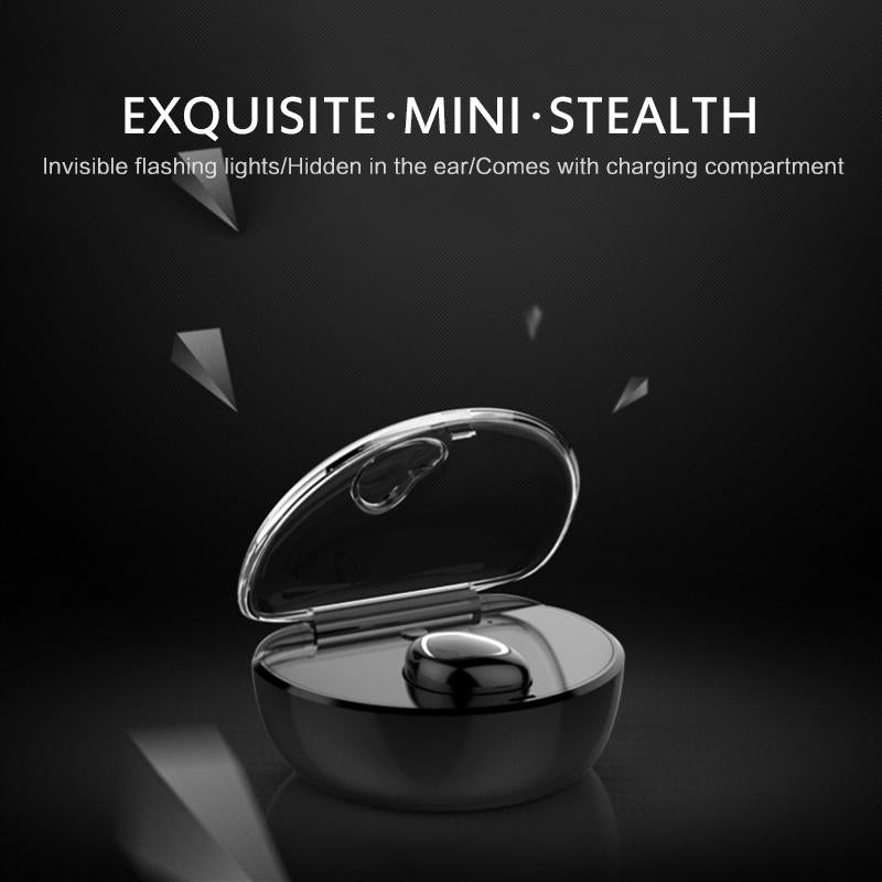 Mini Wireless Bluetooth Earphones with Charging Box - X7 4.1 - Red
